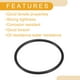 thumbnail image 4 of 50 Pcs 26mm ID x 1.5mm CS Universal Car O Ring Seal Gasket - Car - Faucet Repair Trucks Suvs Trailer Tube Sealing Waterproof - NBR Rubber Black, 4 of 6