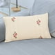 thumbnail image 1 of Almohada bordada cojín rosa flor sofás cama apoyo lumbar para la cabeza funda de almohada simple regalo de vacaciones, 1 of 6