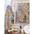 thumbnail image 2 of Octopus Coastal Kitchen Dish Towels for Drying Dishes Set of 3, Summer Nautical Starfish Coral Brown Anchor Waffle Weave Microfiber Hand Tea Bathroom Towels Quick Dry & Absorbent Towel 15.7x23.6, 2 of 7