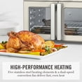 thumbnail image 6 of Martha Stewart 34 QT French Door Air Fryer Toaster Oven, Countertop Convection, 12-in-1, Linen Cream, 6 of 9