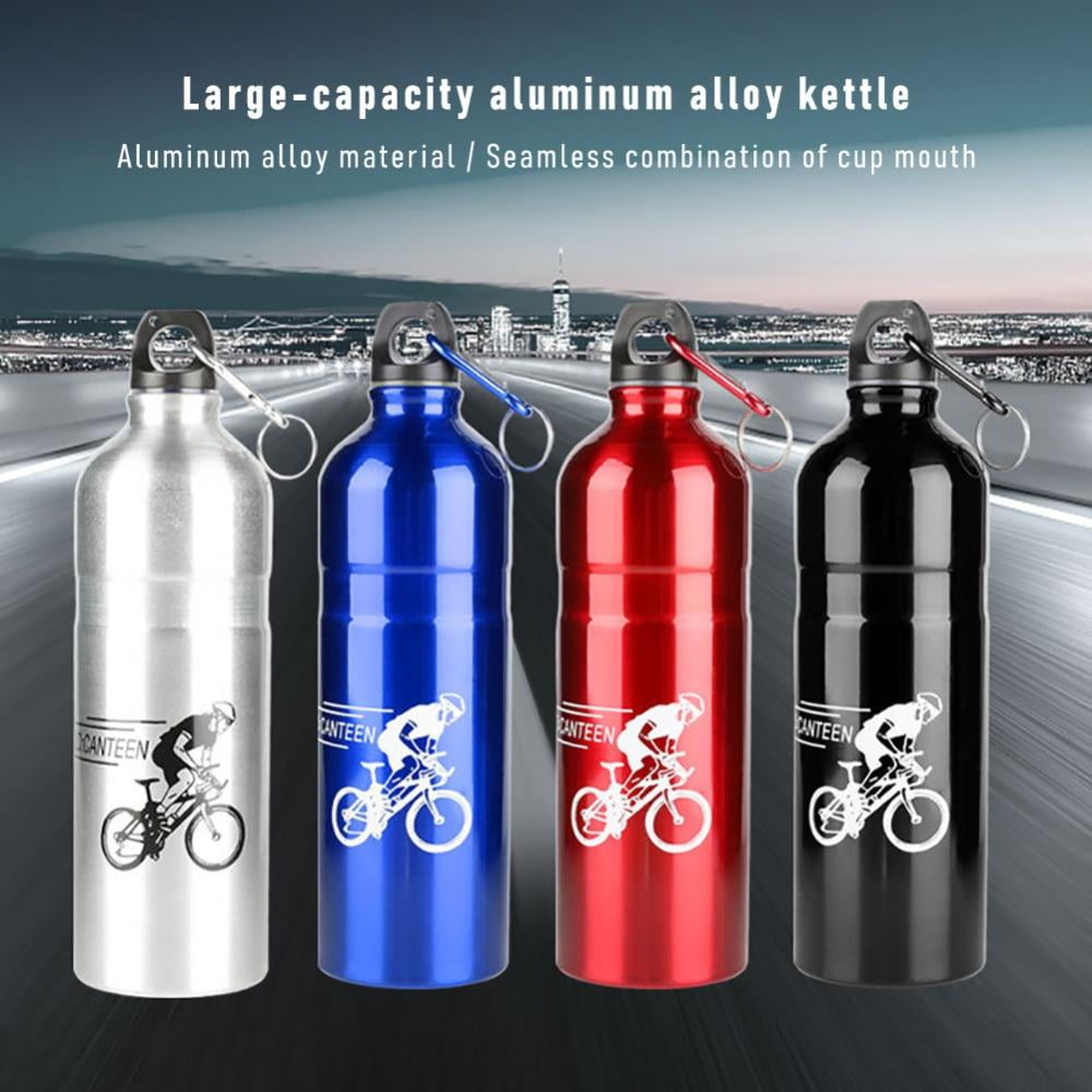 25OZ Aluminium Alloy Water Bottle Camping Bicycle Sport Flip Straw 