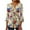 Multicolor Plus Size Blouse for Women_k, variant on CYMMPU Fall Trendy Shirts 3/4 Sleeve Blouses for Women Dressy Casual Loose Fit T-Shirts Button V Neck Flare Sleeve Spring Tops Flower Printed Empire Waist A Line T-Shirts Multicolor S