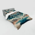 thumbnail image 2 of Ambesonne Mandala Bedding Set 4 Pcs, Mystic Lands Arcane World, Calking, Dark Turquoise and Peach, 2 of 2
