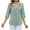 #Light Blue, variant on YABCSAZ Women's 3/4 Sleeve Shirts Plus Size Ruffle Solid Color Loose Shirts Casual Blouse Tops Fall Clothes for Women 2025