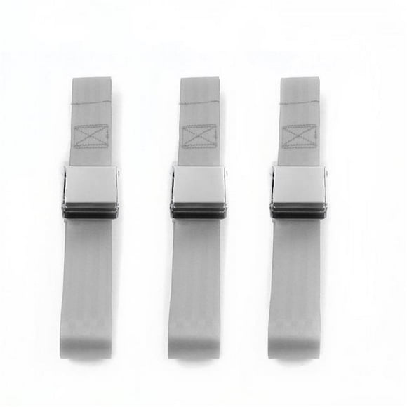 Airplane 2 Point Gray & Grey Lap Bench Seat Belt Kit for AMC Gremlin 1970-1979 - 3 Belts
