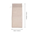thumbnail image 2 of 1 Set 12Pcs Linen Wine Bags Drawstring Wine Gift Bags (Assorted Color), 2 of 7