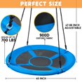 thumbnail image 2 of Juego de columpios Saucer Tree TURFEE de 40 a 320 kg, con tapa de peso Azul, 2 of 7
