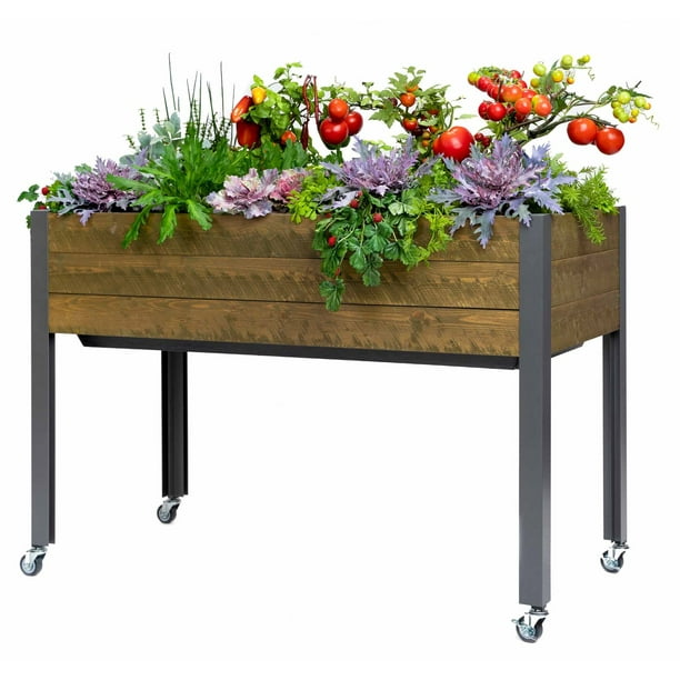 CedarCraft SelfWatering Elevated Spruce Planter 21x47x32