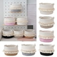 thumbnail image 2 of Osdhezcn Decorative Cotton Rope Storage Basket With Fashionable Tassels for Home Office, 2 of 19