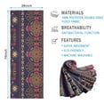 thumbnail image 2 of Purple Boho Tribal Floral and Mandalas Pattern Hot Yoga Mat Towel Non Slip for Hot Yoga - Quick-Drying Yoga Mat Cover with 4 Corner Pockets with Travel Bag - Hot Yoga Towel Non Slip 74"x26", 2 of 6