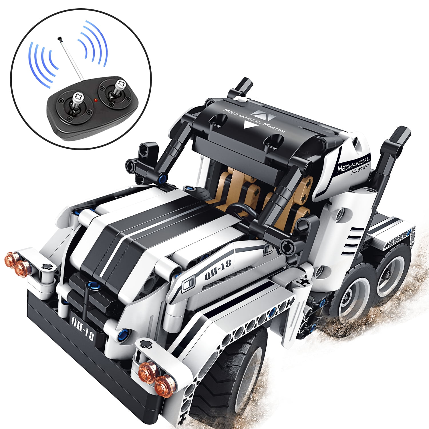 Construct Your Own 2-In-1 Transforming R/C 379 Pcs Brookstone Off-Road Truck 