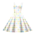 thumbnail image 4 of MIASHUI Robe Trapèze Sans Manches à Imprimé de Pâques pour Filles, Fermeture Éclair Élastique au Dos, Décontractée, Extérieur, Tenue Quotidienne, Confortable, Tout-Petits Enfants, Fête, Argent, 9-10 Ans, 4 of 4