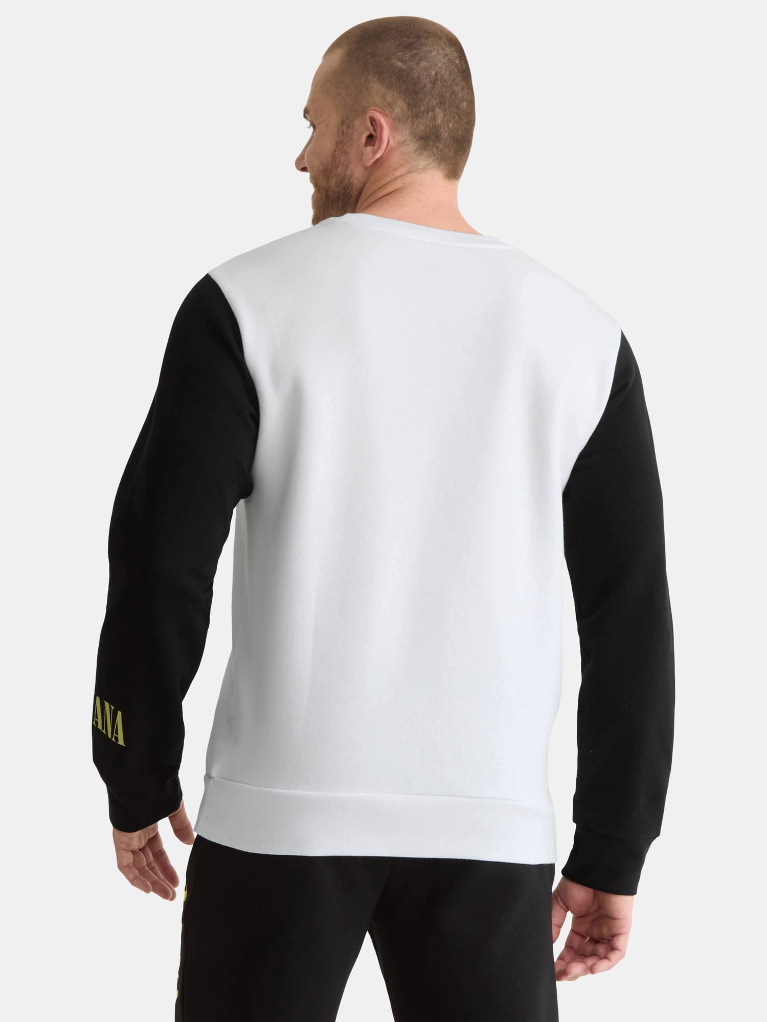 Nirvana Men's & Big Men's Smiley Graphic Crewneck Sweatshirt, Sizes XS-3XL