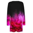 thumbnail image 5 of fartey Prime Day Deals Today 2025 Gradient Print Cardigan for Women Dressy Slim Fit Long Sleeve Pockets Kimono Top Autumn Beach Vacation Casual Resort Wear Blouse, 5 of 5