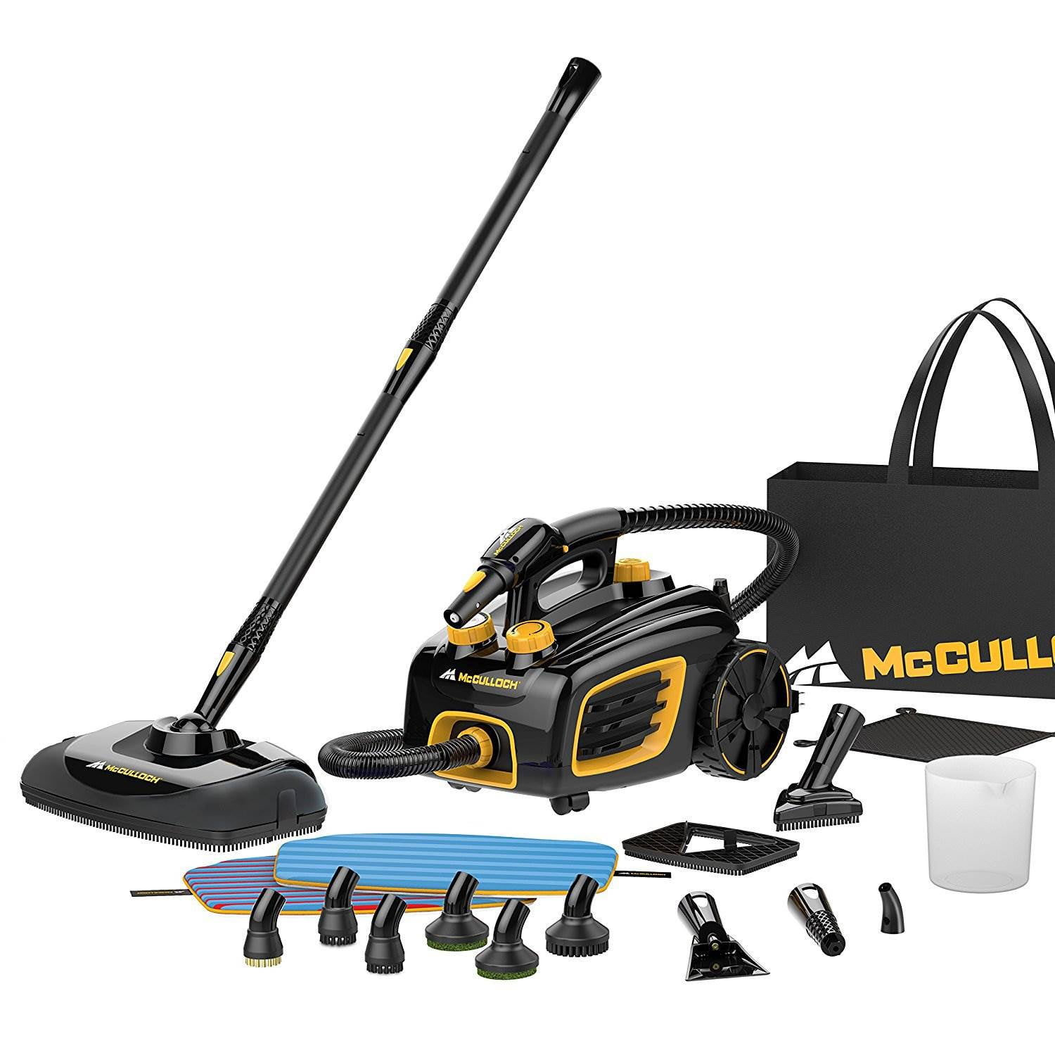 McCulloch MC1375 Canister Steam System, Black Walmart Canada
