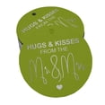 thumbnail image 1 of Inkdotpot Silver Foil Paper Hang Tag Hugs & Kisses From The Wedding Favor Tag 100 Piece, 1 of 6