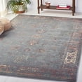 thumbnail image 2 of SAFAVIEH Vintage Jaxon Bordered Area Rug, Grey/Multi, 6'7" x 9'2", 2 of 11