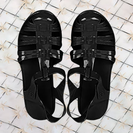 

CAICJ98 Wedge Sandals for Women Women Orthopedic Slides Sandals Adjustable Strap Sandals Comfortable Walking Sandals Black