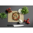 thumbnail image 3 of Carolines Treasures DAC2358LCB 15 x 12 in. Unisex English Foxhound Christmas Flowers Glass Cutting Board, 3 of 5