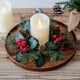 thumbnail image 4 of Christmas Decorations Candle Garland Candlestick Wreath Artificial Cherry Pinecone Candle Holder Leaf Xmas New Year Home Decor, 4 of 5