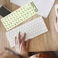 thumbnail image 3 of Miangastore 1 Sheet Glow In The Dark Keyboard Sticker Russian Keyboard Replacement Sticker, 3 of 8