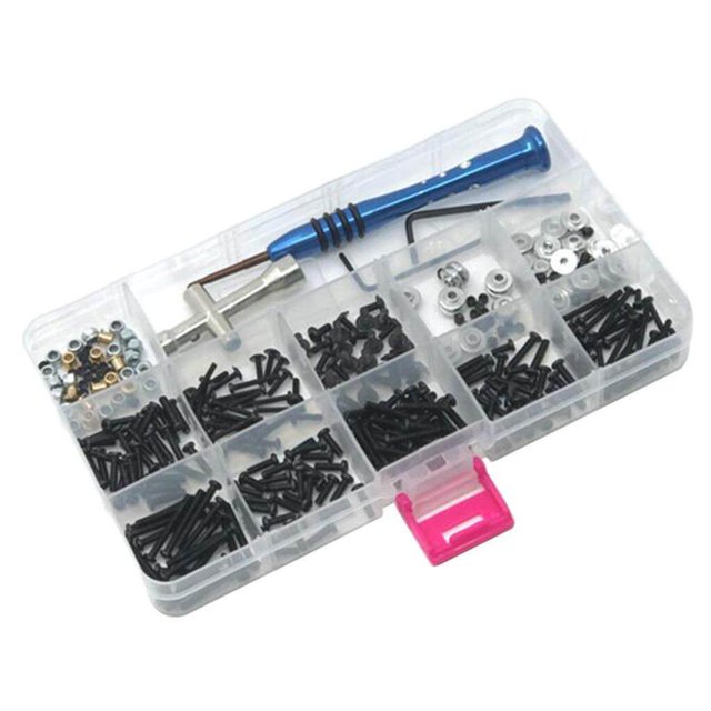 Langgg Kit de Vis Universel RC pour WPL RC Voitures Modèles Accessoires avec Tournevis