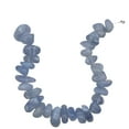 thumbnail image 1 of Natural! Blue Chalcedony Nugget Bead 8" Strand, 1 of 10