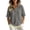 16#Black, variant on Striped Waffle Knit Polo Shirt for Women Short Sleeve Button Neck Collared Top Loose Fit Casual Preppy Summer Spring