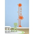 thumbnail image 3 of Palm Tree Growth Chart Vinyl Decals Beach Baby Room Nursery Wall Art Stickers, 10.5x39-Inch Orange, 3 of 6