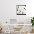 thumbnail image 2 of Stupell Industries Neutral Washi Abstract Black Framed Floater Canvas Wall Art design by June Erica Vess, 18 x 18, 2 of 9