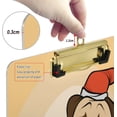 thumbnail image 4 of FMSHPON Pug Santa Hat Christmas Clipboard Hardboard Wood Nursing Clip Board and Pull for Standard A4 Letter 13x9 inches, 4 of 8
