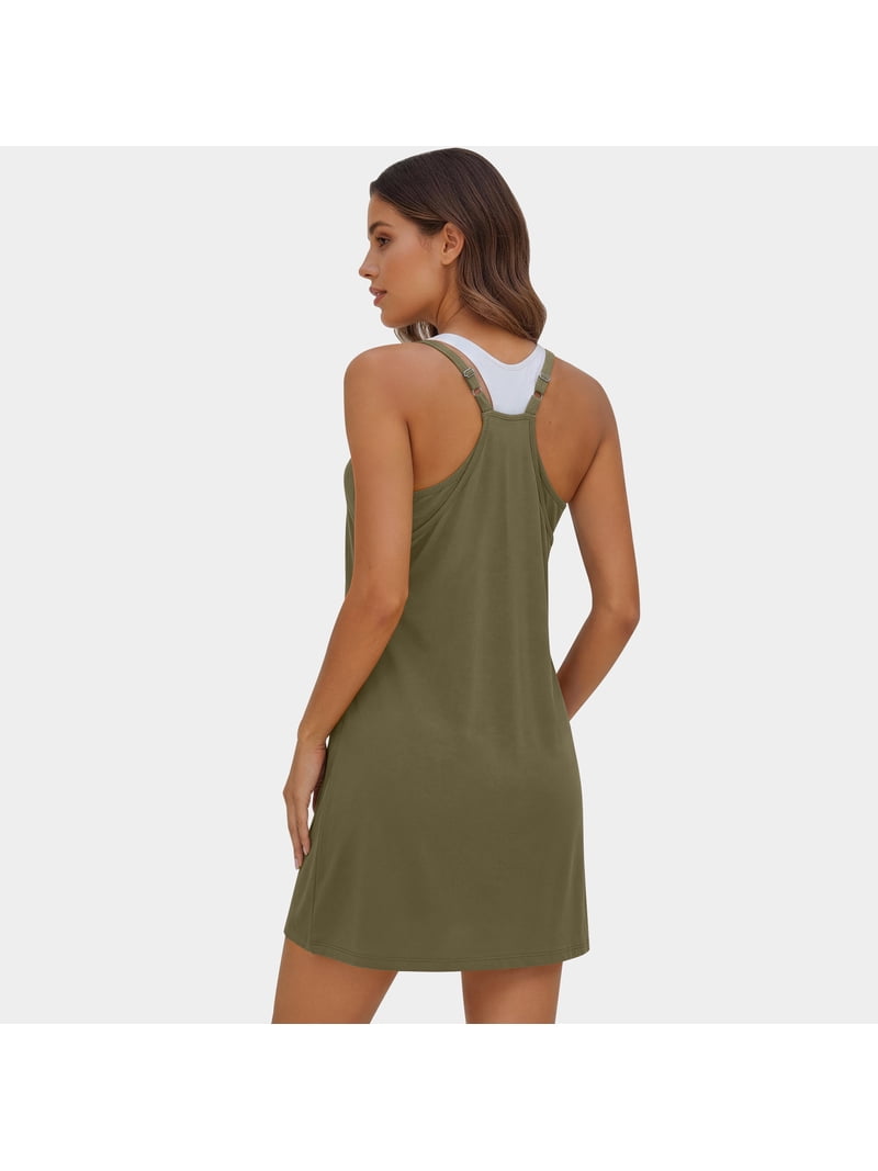 Rosvigor Women Workout Dresses Tennis Athletic Dress Built in Shorts Sundress Women Casual Dress Summer Travel Vacation