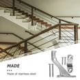 thumbnail image 3 of Qucyy 1 Set Stair Railing Bracket Heavy Duty Support Hardware Stairs Hand Rail Bracket, 3 of 5