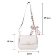thumbnail image 2 of Bolso de hombro de PU nuevo de verano, bolso cuadrado pequeño, bolso de hombro de mujer blanco, 2 of 5