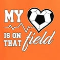 thumbnail image 2 of Wild Bobby, My Heart Is On That Soccer Field, Sports, Men Graphic Tank Top, Orange, Small, 2 of 4