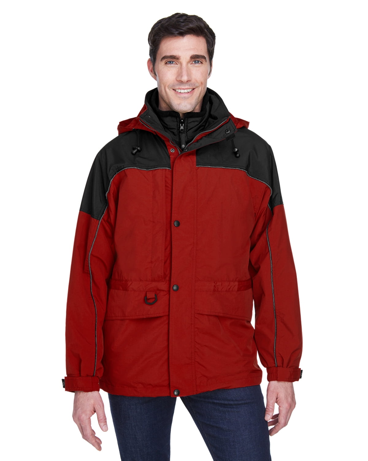 88006 North End Mens 3-in-1 Two-Tone Parka XXX-Large Black / Dark Graphite 88006 North End Mens 3-in-1 Two-Tone Parka XXX-Large Black / Dark Graphite