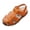 Yellow, variant on Gpaecead Girls Closed Toe Outdoor Sport Sandals Soft Sole Flat Casual Sandals Faux Leather For Spring Summer School Daily Yellow