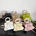 thumbnail image 5 of Red wine colour Lindo cubo bolso bandolera dulce pajarita bolsos pequeños bolsos de hombro para las mujeres, 5 of 5