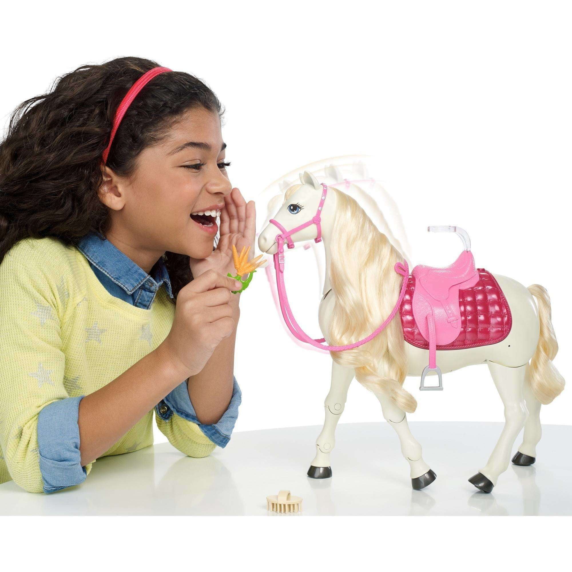 Barbie DreamHorse & Brunette Doll, Interactive Toy 30+ - Walmart.com
