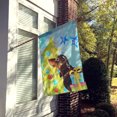 thumbnail image 2 of Black and Tan Dachshund Christmas House Flag, 2 of 4