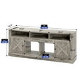 thumbnail image 5 of ModFusion TV Stand X Barn Doors Dark Wood Tone Fits TVs up to 80" LED Lights Power Outlets, 5 of 7