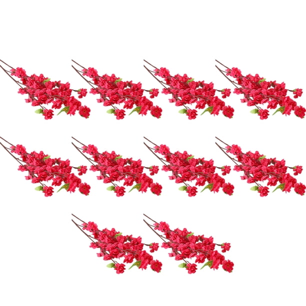 Rama de flores artificiales Naiovety 10 piezas flor falsa Rosa