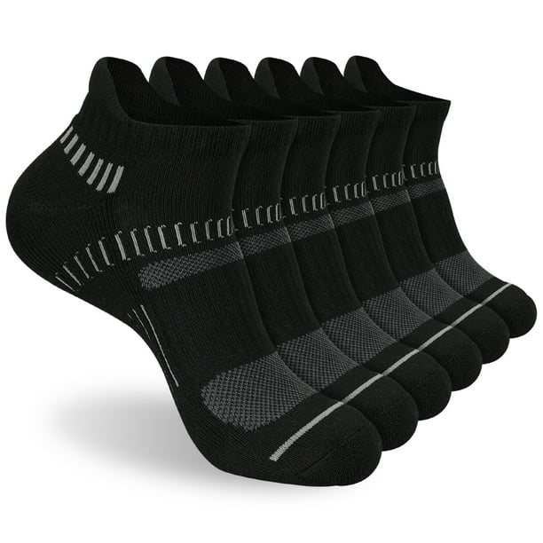 COOPLUS Men's Athletic Ankle Socks Plus Size Mens Low Cut Socks 6 Pairs