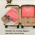 thumbnail image 3 of Waterproof Travel Packing Cubes Set With Laundry Pouch Multi-Size Design For Luggage Organization And Travel Essentials,Pink, 3 of 5