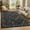 Black Blue, variant on GlowSol 10'x13' Large Area Rugs Farmhouse Floral Print Washable Rug Soft Non Slip Low Pile Accent Carpet for Living Room Bedroom, Brown