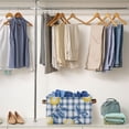 thumbnail image 5 of Yayeee 2 Pack Canvas Storage Basket with Handles for Shelves Fabric Bins Closet Organizer, Light Lemon, 5 of 8
