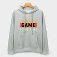 thumbnail image 2 of I Paused My Game To Be Here Funny Gaming Hoodies for Men Women, Graphic Pullover Hoodie Sweatshirt with Long Sleeves, Sizes S-5XL, Gray, 2 of 5