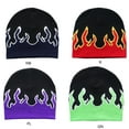 thumbnail image 2 of Qisuw Y2K Beanies Flame Beanie Flame Cap Skullies Beanie Fire Flame Beanie, 2 of 12