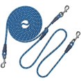 thumbnail image 1 of Mycicy Dog Tie Out for 2 Dogs, 12ft/ 20ft/ 30ft Portable Reflective Long Dog Tether for Dogs up to 250lbs, Outdoor Overhead Trolley Runner with 4ft Zipline Rope for Outside Camping Yard Parks, 1 of 9