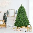 thumbnail image 3 of Costway 6 ft Hinged Artificial Christmas Tree Holiday Decoration w/ Foldable Metal Stand, 3 of 10